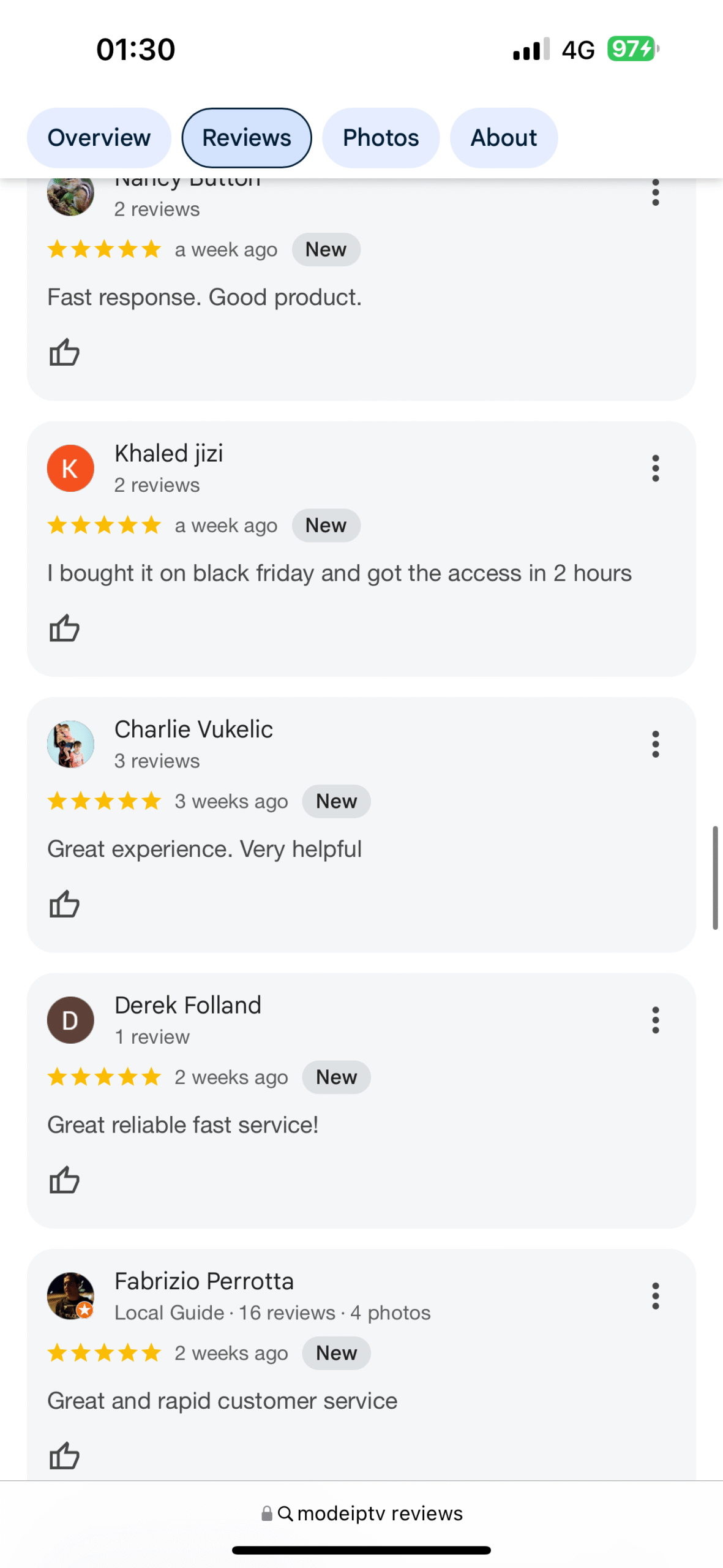 Great experience, very helpful’ - våra kunder älskar oss!